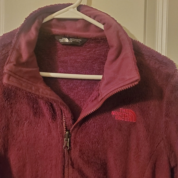 North Face Maroon Fleece Jacket - Picture 2 of 5